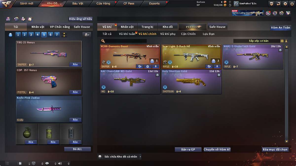 shop acc cf uy tin gia re